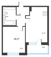 2 ккв (Евро) № 25 Корп.: 3.1 Уч. Австралия , Секция 1  в ЖК ЮгТаун