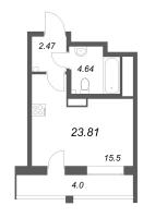 Студия № 131г Корп.: 1 , Секция г  в ЖК Южный форт