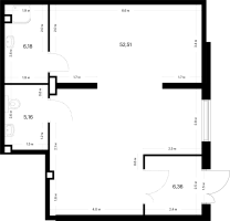 К. пом № ПОН 4 Корп.: 5 , Секция 2  в ЖК Заречный парк