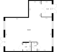 К. пом № ПОН 2 Корп.: 5 , Секция 3  в ЖК Заречный парк