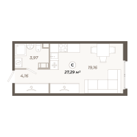 Студия № 473 Корп.: 1 , Секция 10  в ЖК Знатный
