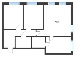 3 ккв № 1534 Корп.: 3.1 , Секция 3.1  в ЖК Zoom на Неве