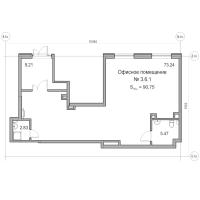 К. пом № 3.6.1 Корп.: 3.6 , Секция 3.6  в ЖК Zoom на Неве