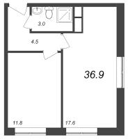 2 ккв (Евро) № 50 Корп.: 3.10 , Секция 3.10  в ЖК Зум на Неве