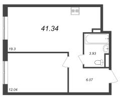 2 ккв (Евро) № 851 Корп.: 3.5 , Секция 3.5  в ЖК Зум на Неве