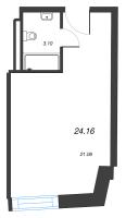 Студия № 412, Секция 1  в ЖК ЙЕС Лидер