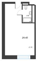 Студия № 386, Секция 1  в ЖК ЙЕС Лидер