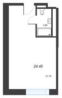 Студия № 456, Секция 1  в ЖК ЙЕС Лидер
